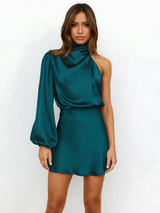 Eline | Satin One-Shoulder Dress