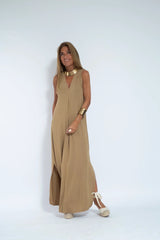 Carmela | Elegant Long Dress with Cardigan