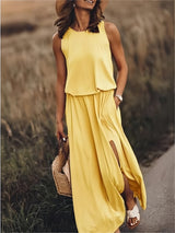 MINERVA SLEEVELESS MAXI DRESS