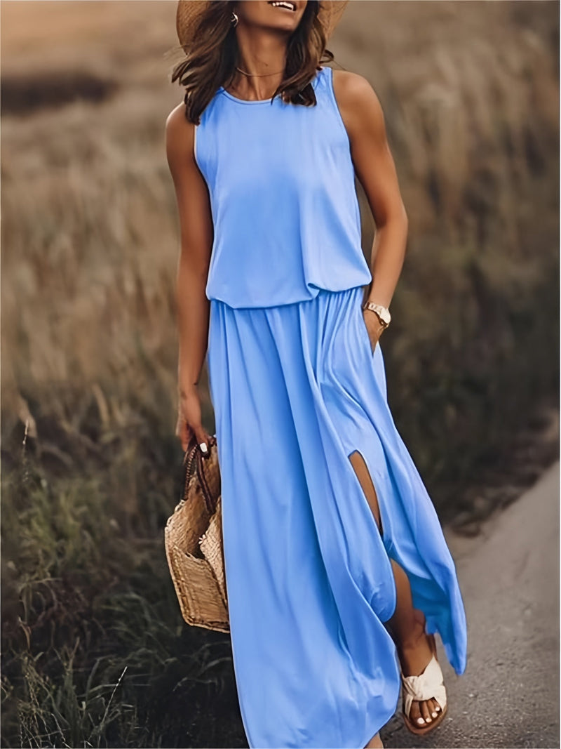 MINERVA SLEEVELESS MAXI DRESS