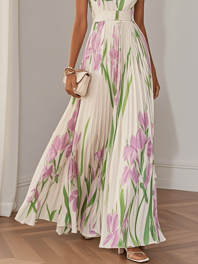 Liviana | Pleated Maxi Dress