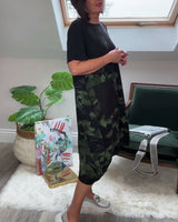 Verena - Casual Patchwork Dress with Floral Print