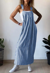 MARIELE I STRIPED MAXI DRESS