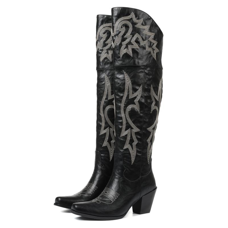 Cheyenne | Classic Over-the-Knee Cowboy Boots