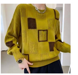Emma - Geometric Cozy Block Sweater