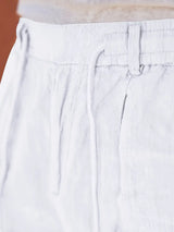 LOOSE LINEN PANTS WITH DRAWSTRING