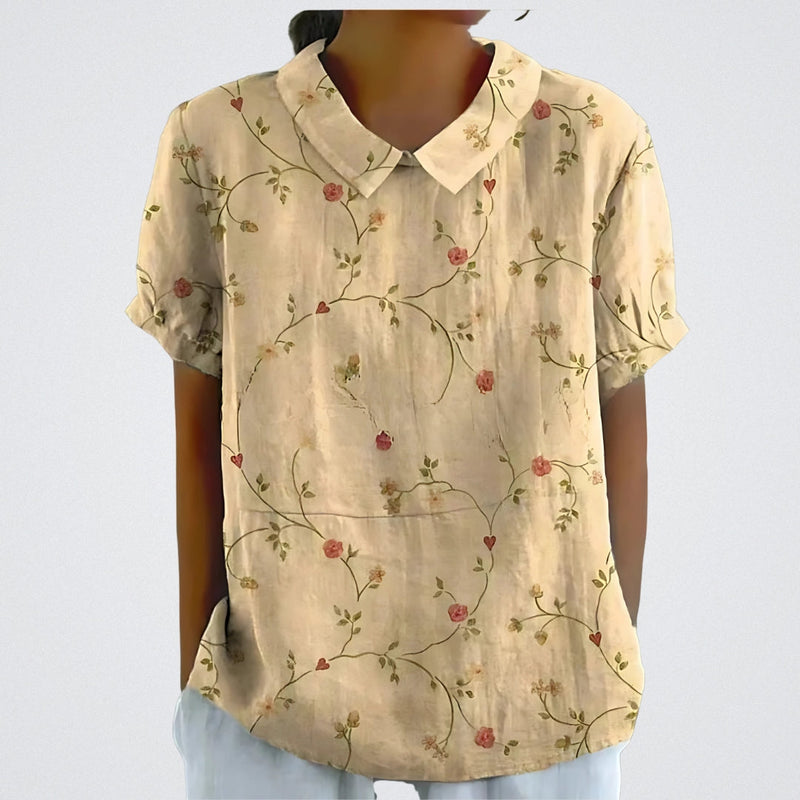 Lina | Blouse with Floral Design |