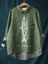 Lily | Sardine Graphic Shirt