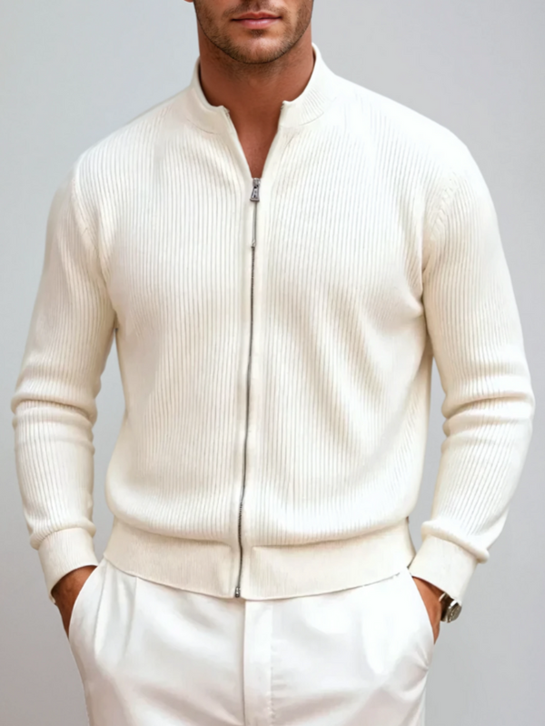 Knitted Vest with Zipper