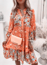 ANTONIA I STYLISH FLOWERED DRESS