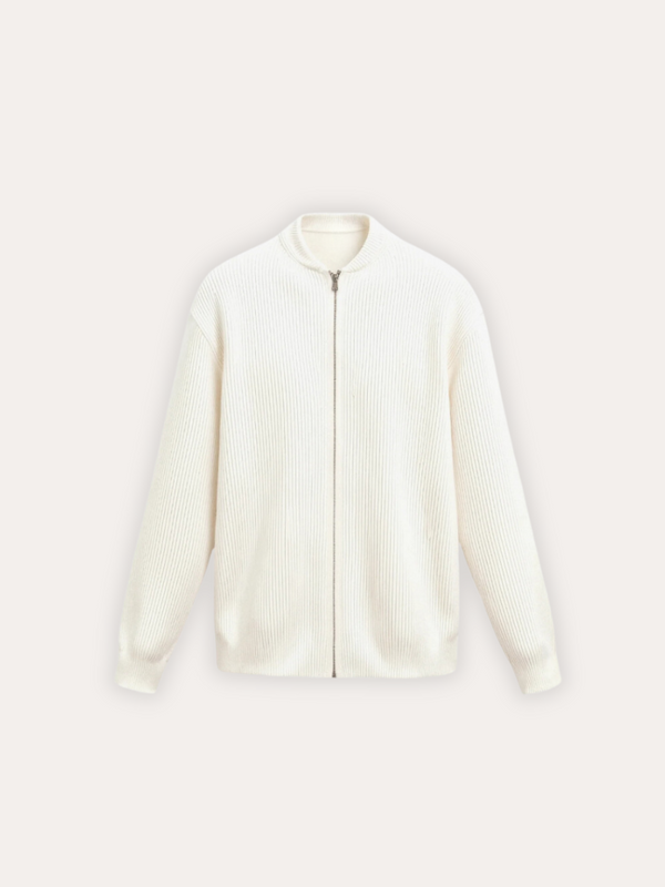 Knitted Vest with Zipper