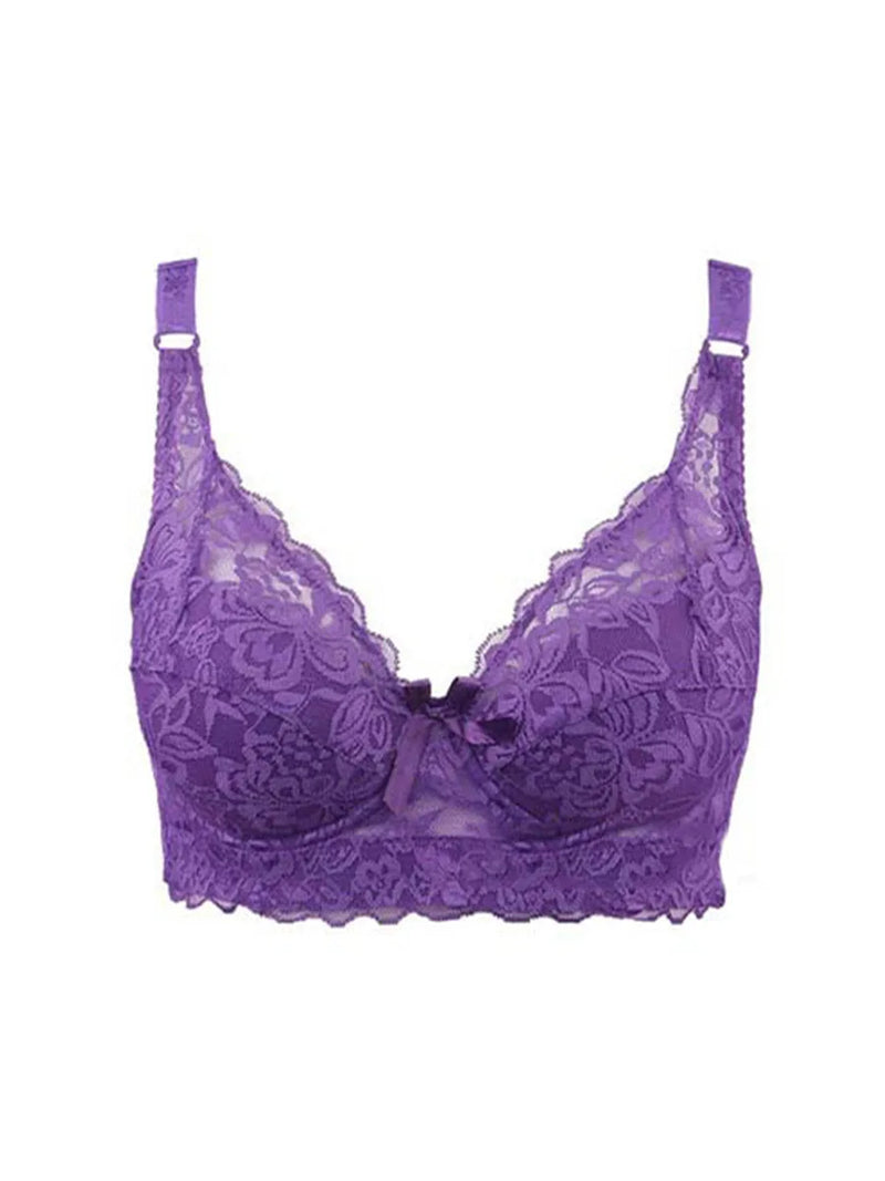 THARAH VIOLETTA – Lace Bralette with Underwire & Embroidery