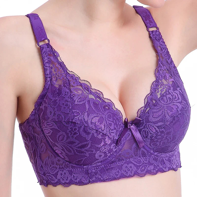 THARAH VIOLETTA – Lace Bralette with Underwire & Embroidery