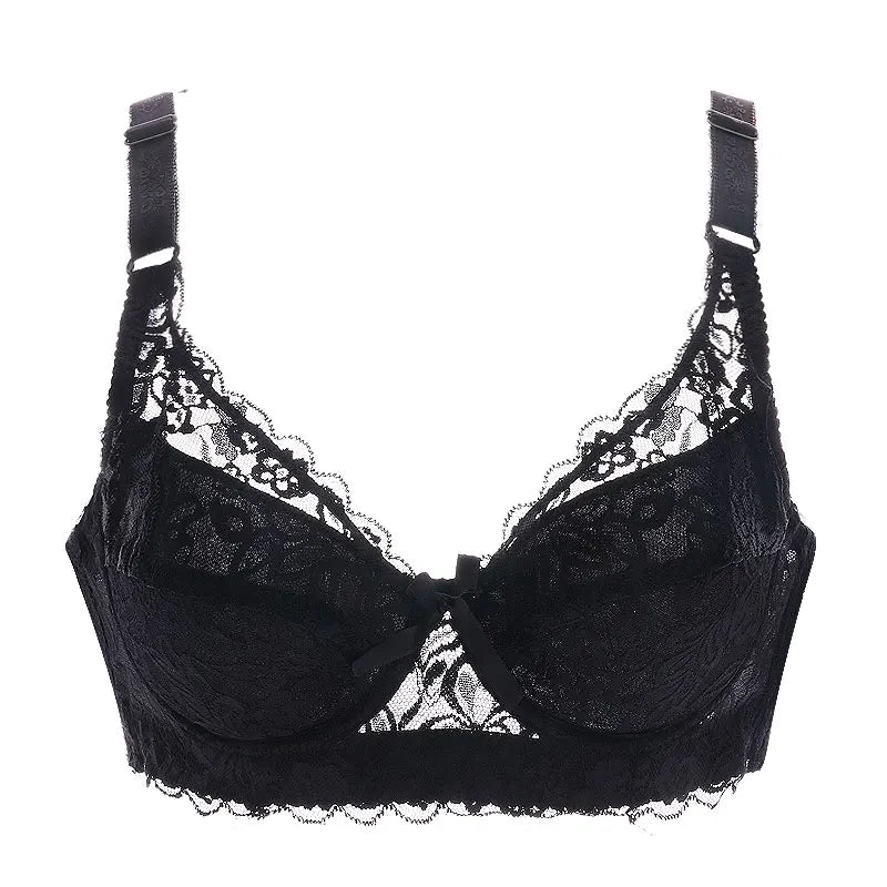 THARAH VIOLETTA – Lace Bralette with Underwire & Embroidery