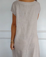 Justina - Women's Cotton Dress - Summery and with Practical Pockets