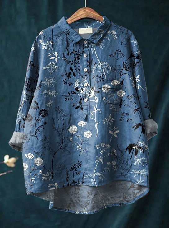 LALUNA® | CLASSIC BLOUSE WITH FLORAL PATTERN