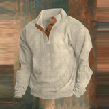 Casual sweatshirt with a high collar and long sleeves