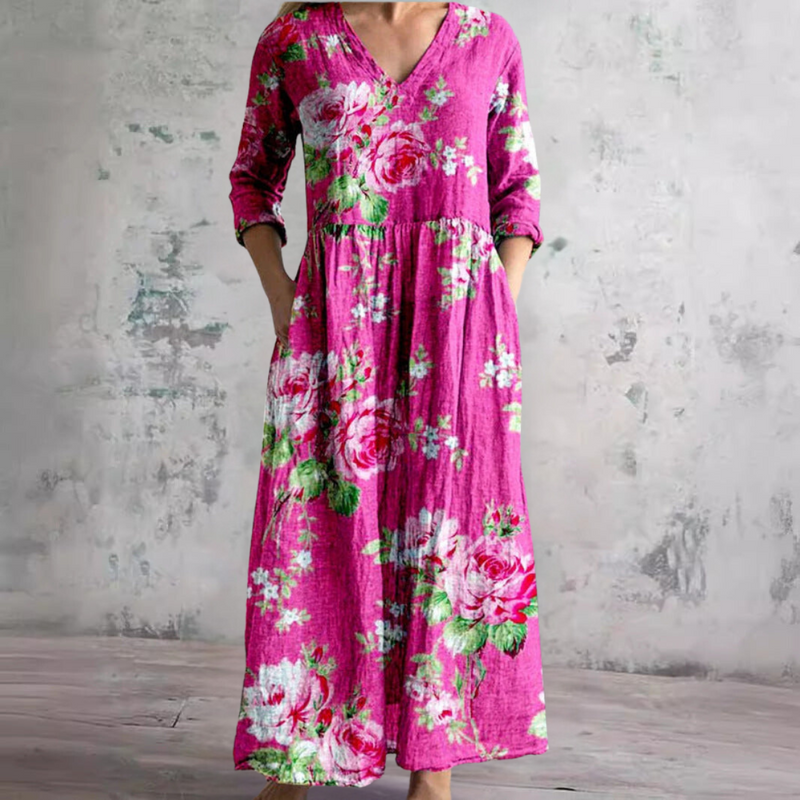Rose™ – Floral Print Dress for Elegant Ease