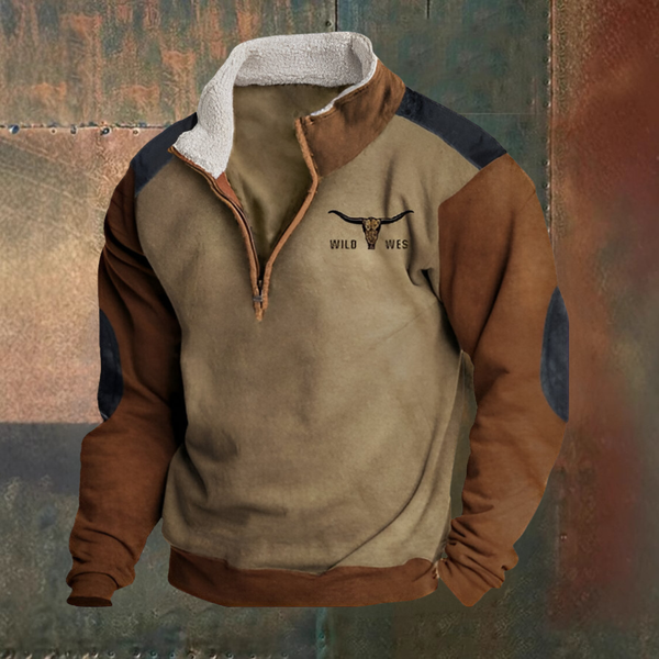 Half-zip comfortable western