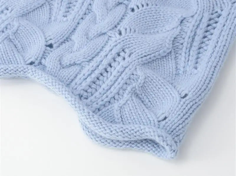 Hearthmere Hollow-Twist Wool Roll Neck