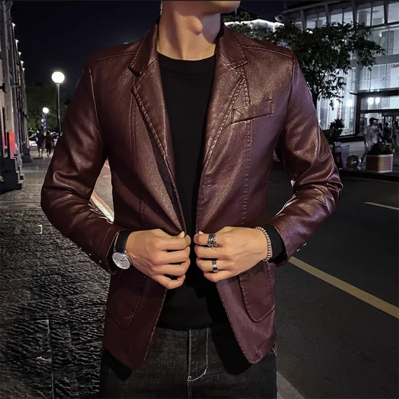 Rasmus™ Urban – Slim-Fit Blazer made of Faux Leather (multiple colors)