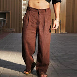 LINEN PANTS WITH WIDE LEG