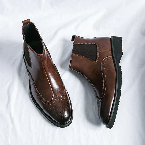 Dwight | Faux Leather Chelsea Boots
