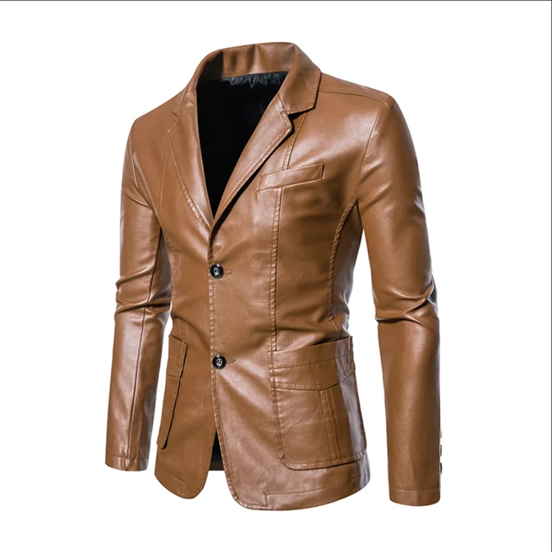 Rasmus™ Urban – Slim-Fit Blazer made of Faux Leather (multiple colors)