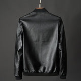 Emil™ Classic – Minimalistic Leather Jacket with Smooth Finish