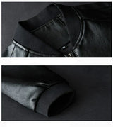 Emil™ Classic – Minimalistic Leather Jacket with Smooth Finish