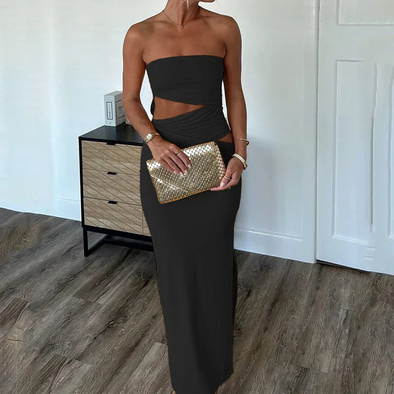 Gema | Wrap Dress with Neckline