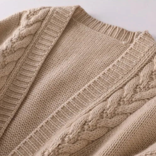 Sandra Eve Cable Knit Cardigan