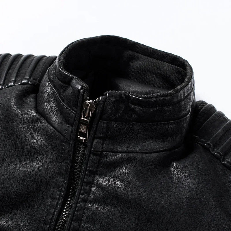 Mikkel™ Armor – Vintage Leather Look with Quilted Shoulders