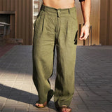 LINEN PANTS WITH WIDE LEG
