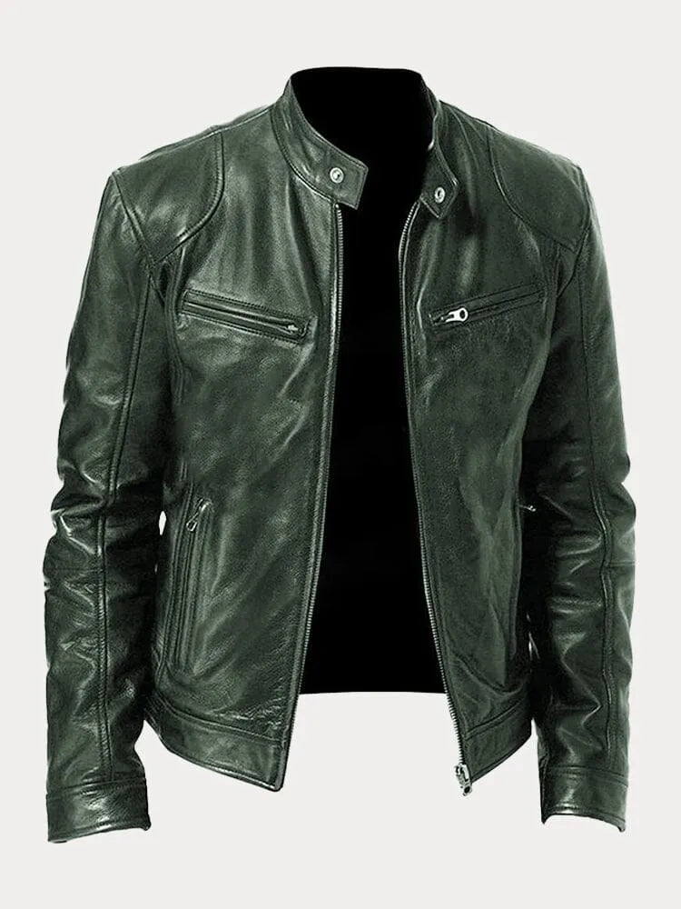 Victor Casual Leather Jacket™: Timeless Design and Comfort