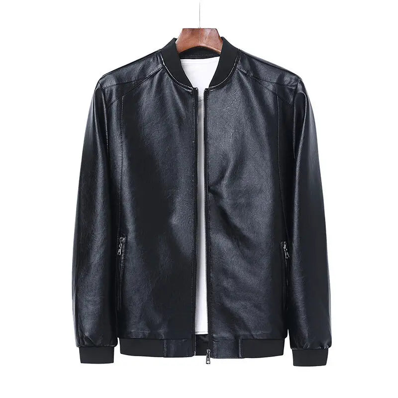 Emil™ Classic – Minimalistic Leather Jacket with Smooth Finish