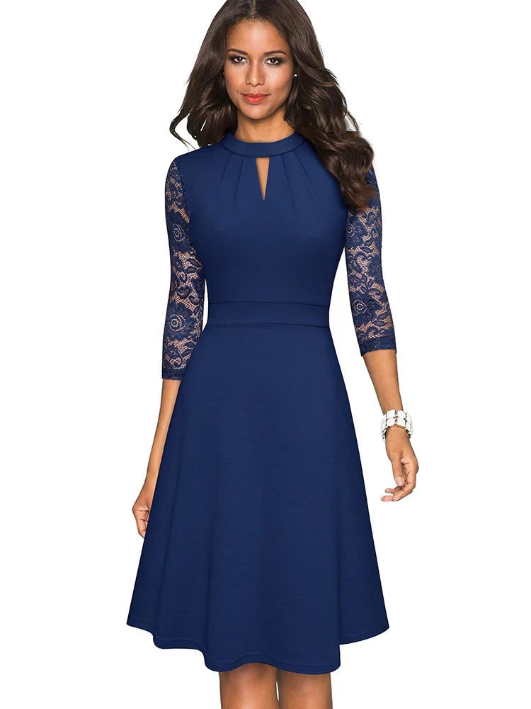 ELKE I ELEGANT LACE DRESS