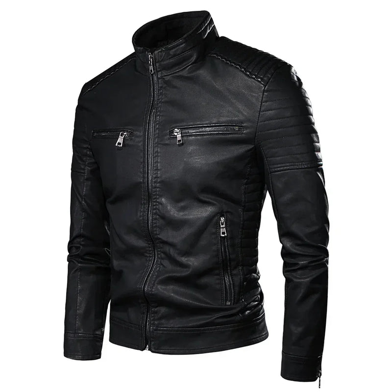 Mikkel™ Armor – Vintage Leather Look with Quilted Shoulders