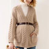 Sandra Eve Cable Knit Cardigan