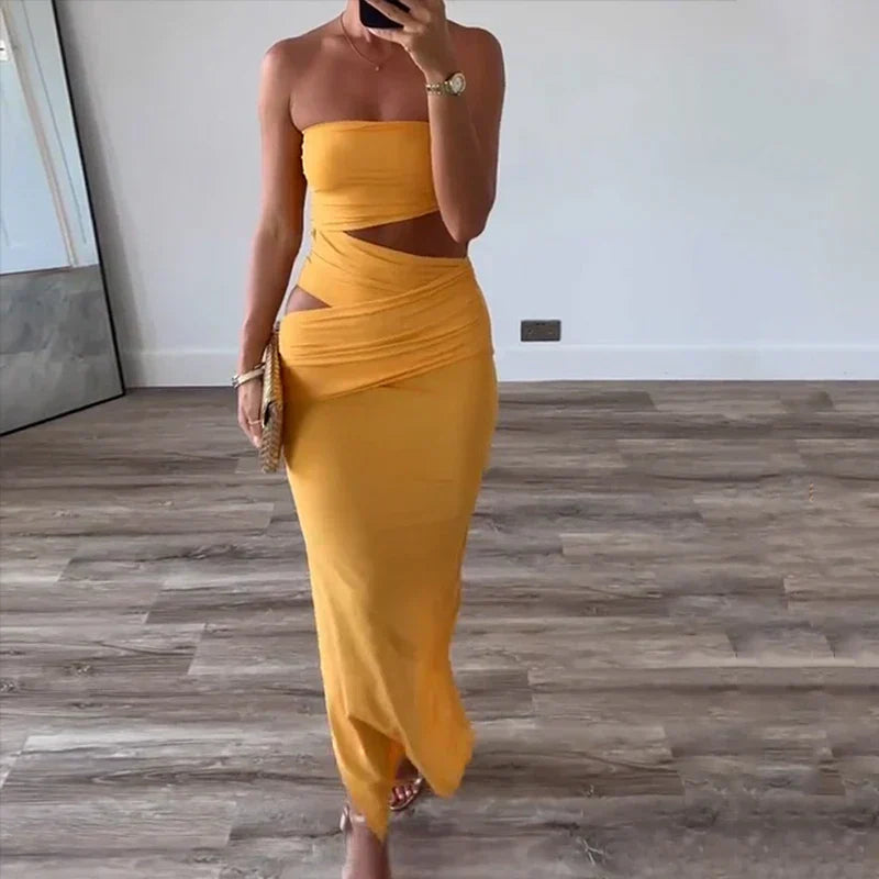 Gema | Wrap Dress with Neckline