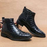 Dylan | Ankle Boots with Buckle Made of Synthetic Leather