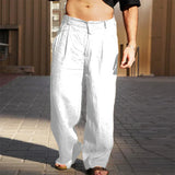 LINEN PANTS WITH WIDE LEG