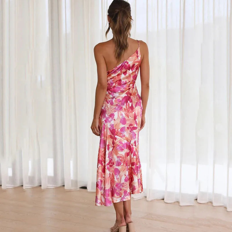 DAGMARA OFF-THE-SHOULDER FLORAL DRESS