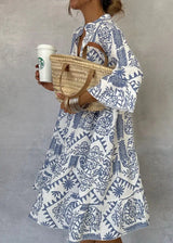 IDALINA FASHIONABLE PRINT DRESS