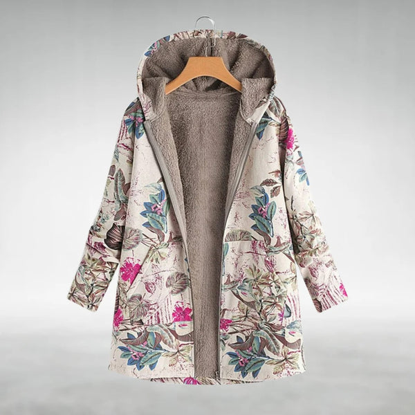 Sofia™ | Stylish Floral Fleece Jacket