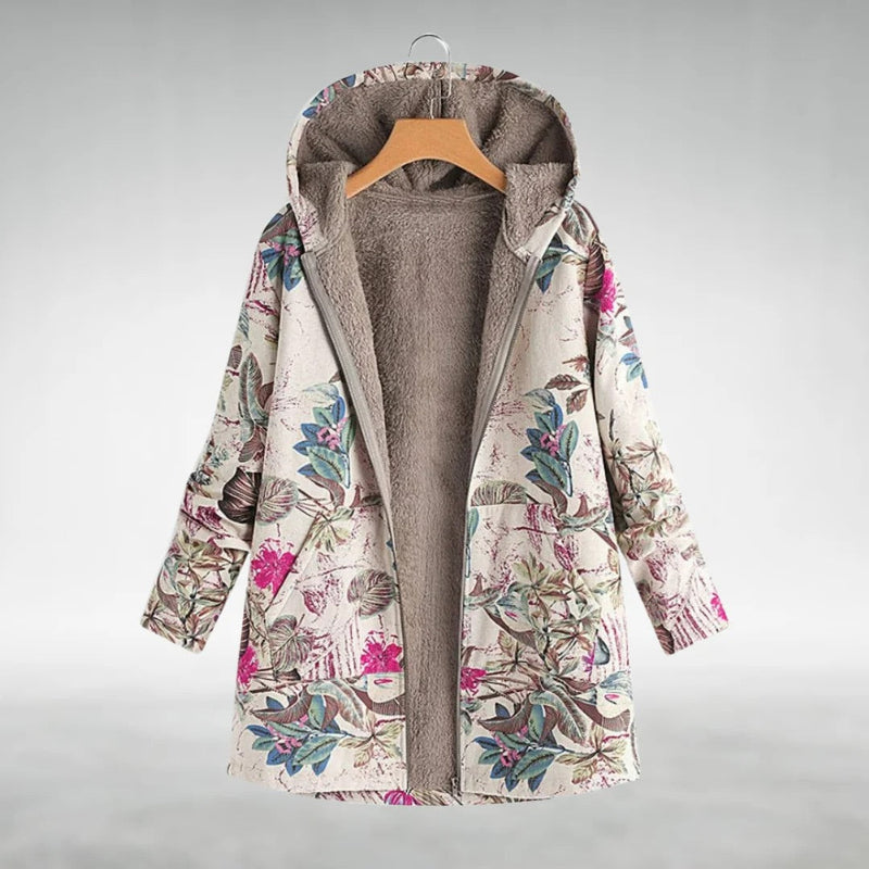 Sofia™ | Stylish Floral Fleece Jacket