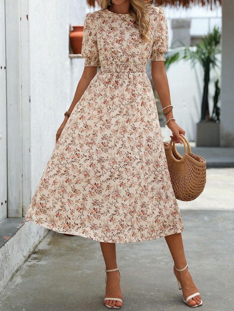 FRIEDHILDE I FLORAL MIDI DRESS