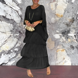 Ella | Elegant Long Dress with Stylish Bat Sleeves