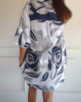 Rita | Floral Dress with Reverse Pocket