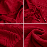 Emily | Cable Knit Hoodie Sweater